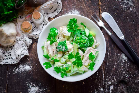 диетический салат с брокколи для похудения рецепт фото 7 